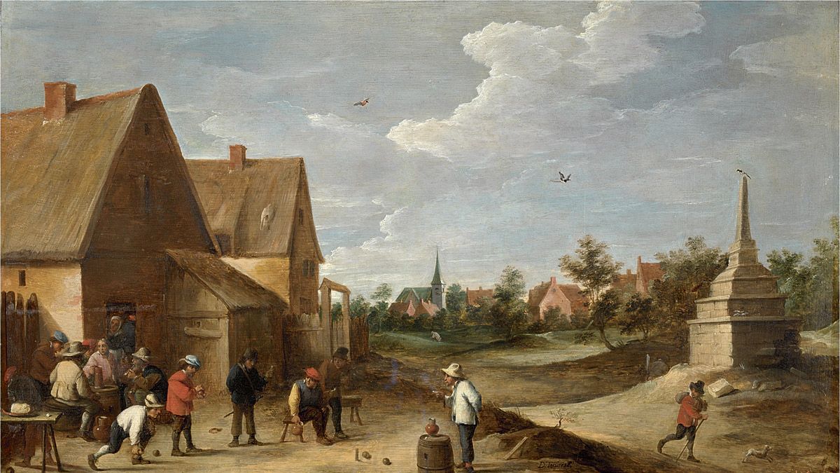 Juego de bolos de David Teniers. | MUSEO DEL PRADO