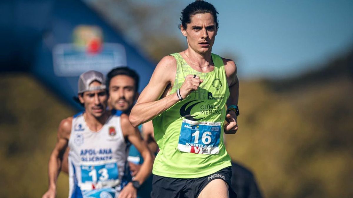 Alaiz, durante el cross de Lasarte. | FOTORUNNERS