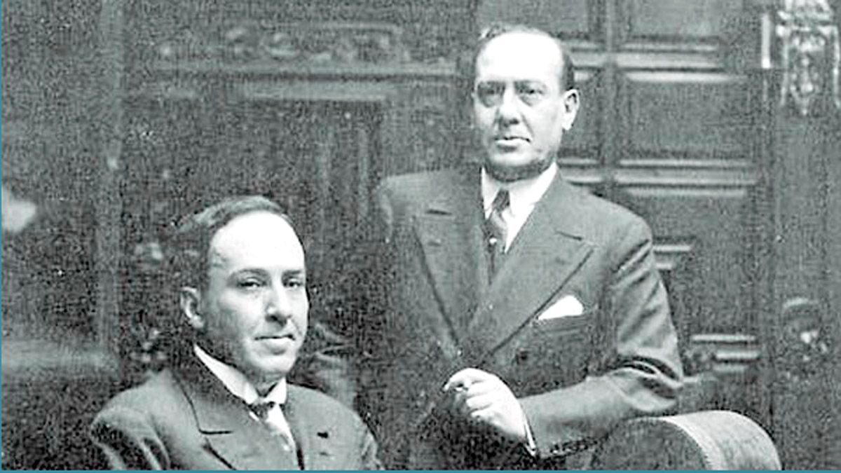 Los hermanos Antonio y Manuel Machado.