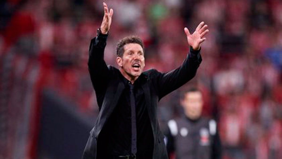 Simeone dirige al Atlético en un partido. | EUROPA PRESS