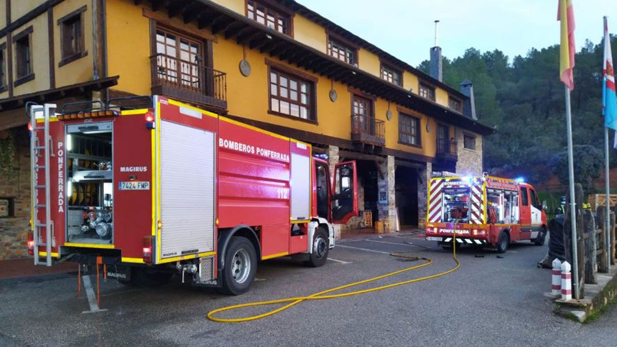 Incendio en el Palacio de Canedo.