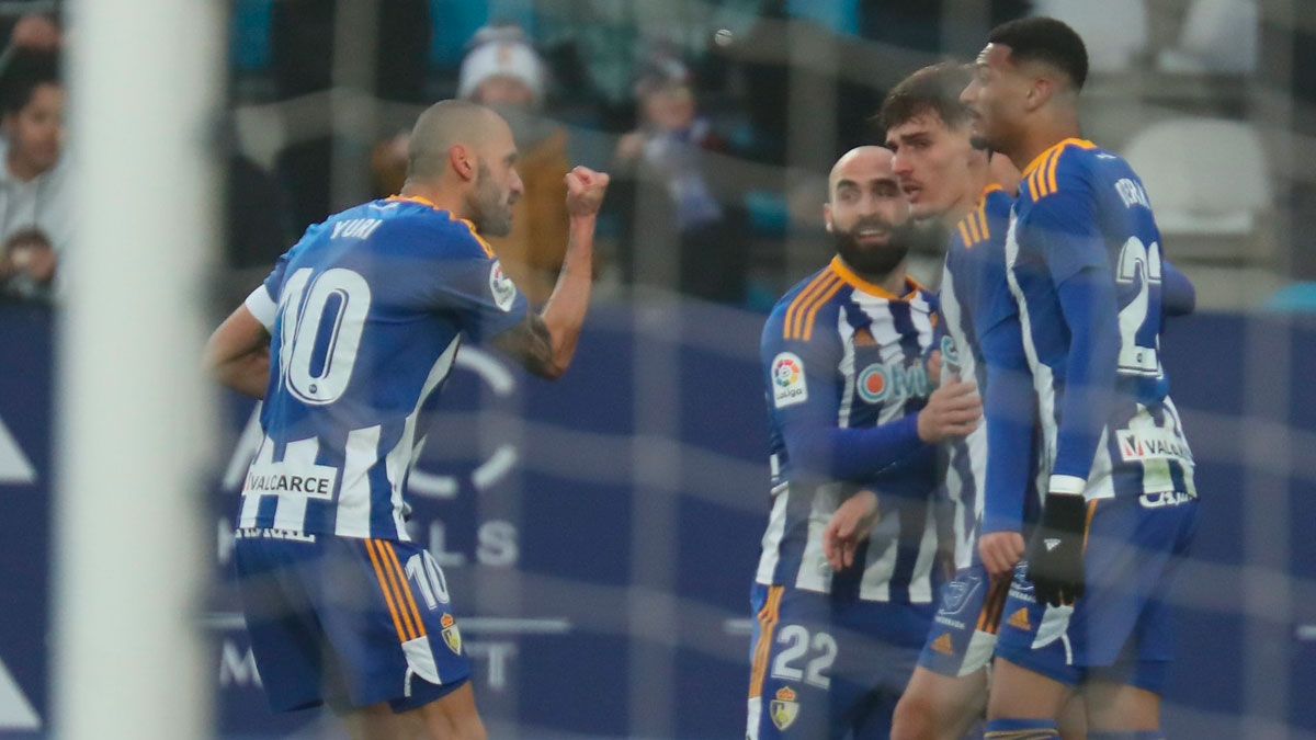 La Deportiva celebra el gol del empate. | SDP