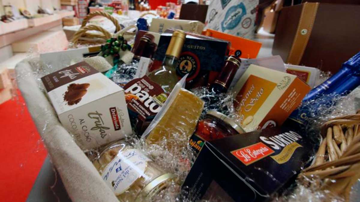 Imagen de archivo de cestas de Navidad. | ABC Imagen de archivo de cestas de Navidad. | ABC