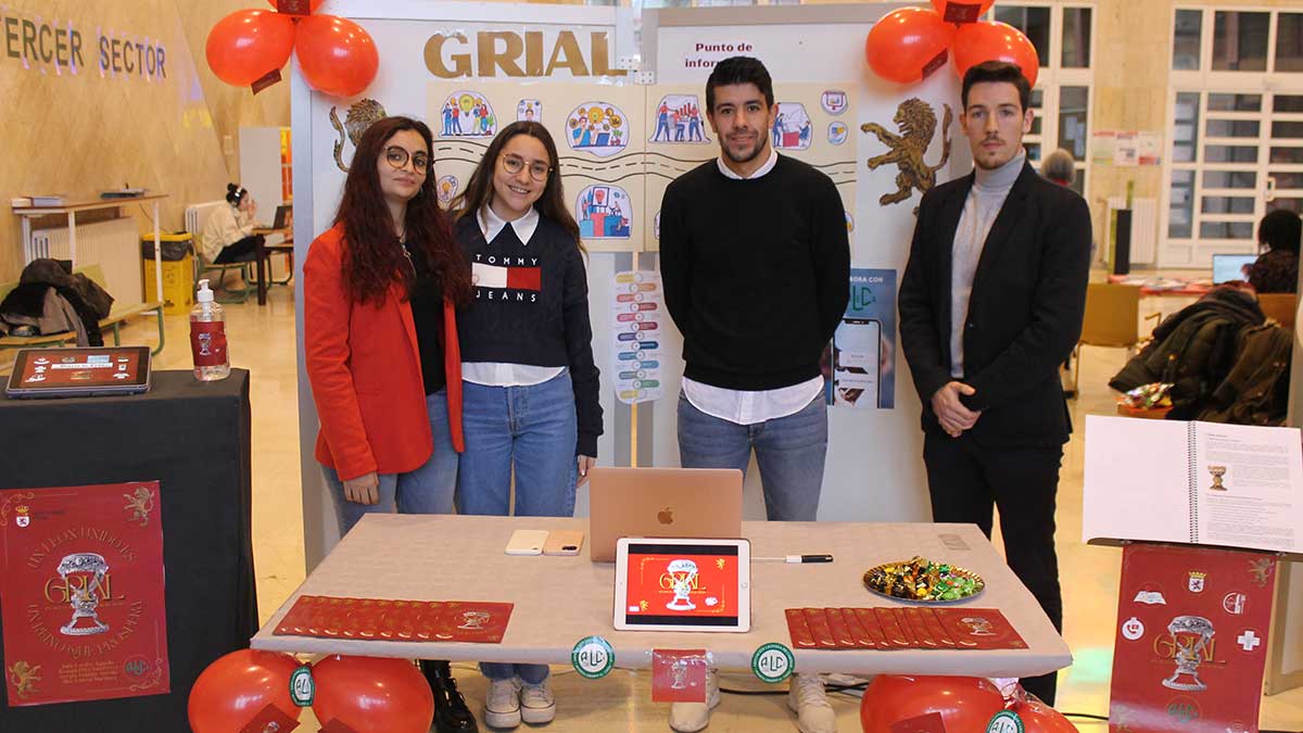 Los universitarios leoneses que están poniendo en marcha 'Grial'. | L.N.C.