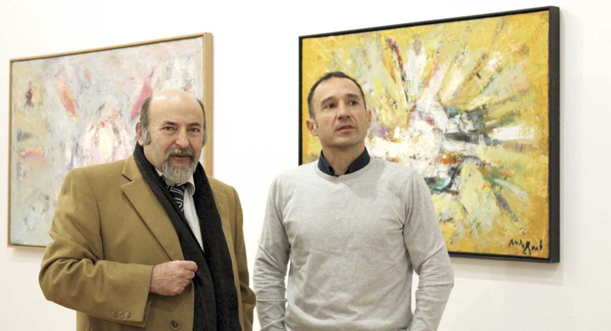 El comisario de la muestra, Federico Fernández, y el director del Área de Actividades Culturales, César Ordóñez. | CÉSAR
