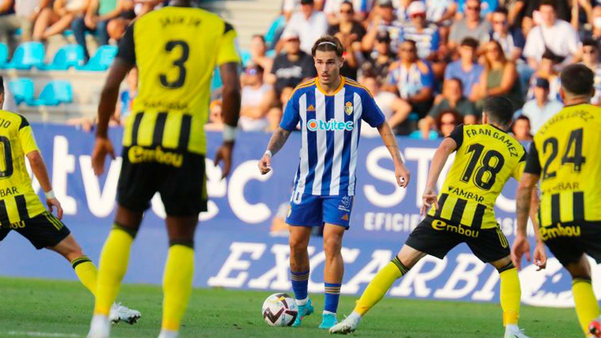 Vallejo, durante el partido frente al Zaragoza en la primera vuelta. | LALIGA