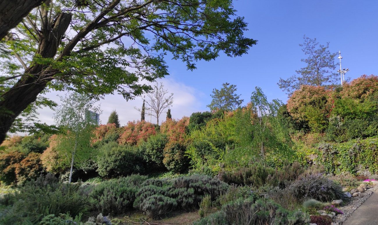 Jardines del Museo de la Energía de Ponferrada.