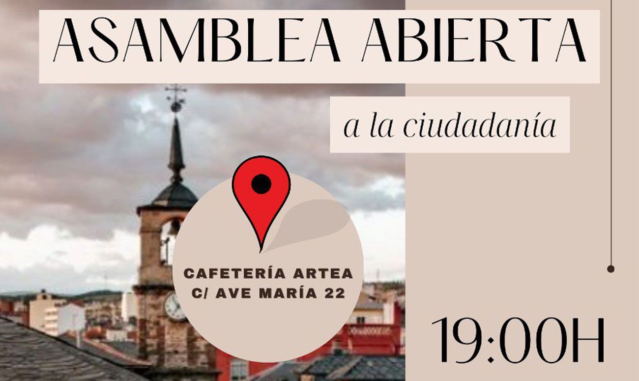 Cartel de la nueva asamblea de la plataforma de izquierdas. Cartel de la nueva asamblea de la plataforma de izquierdas.