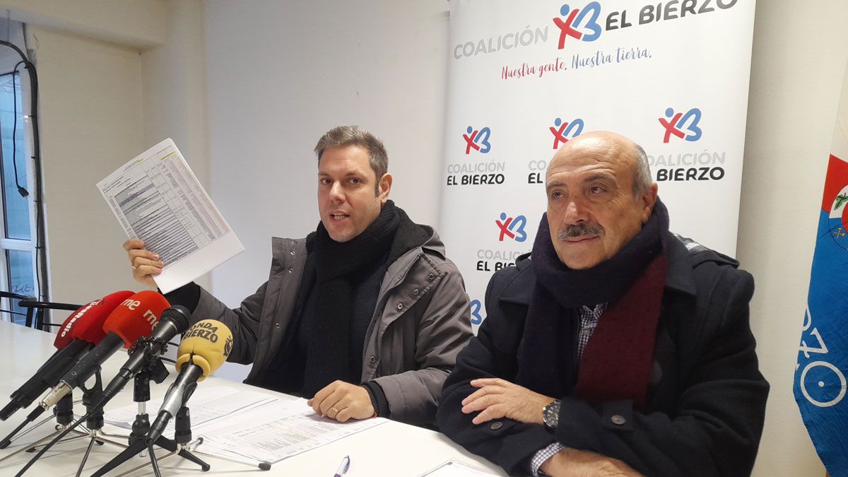 Alonso y López en rueda de prensa en Ponferrada. | MAR IGLESIAS