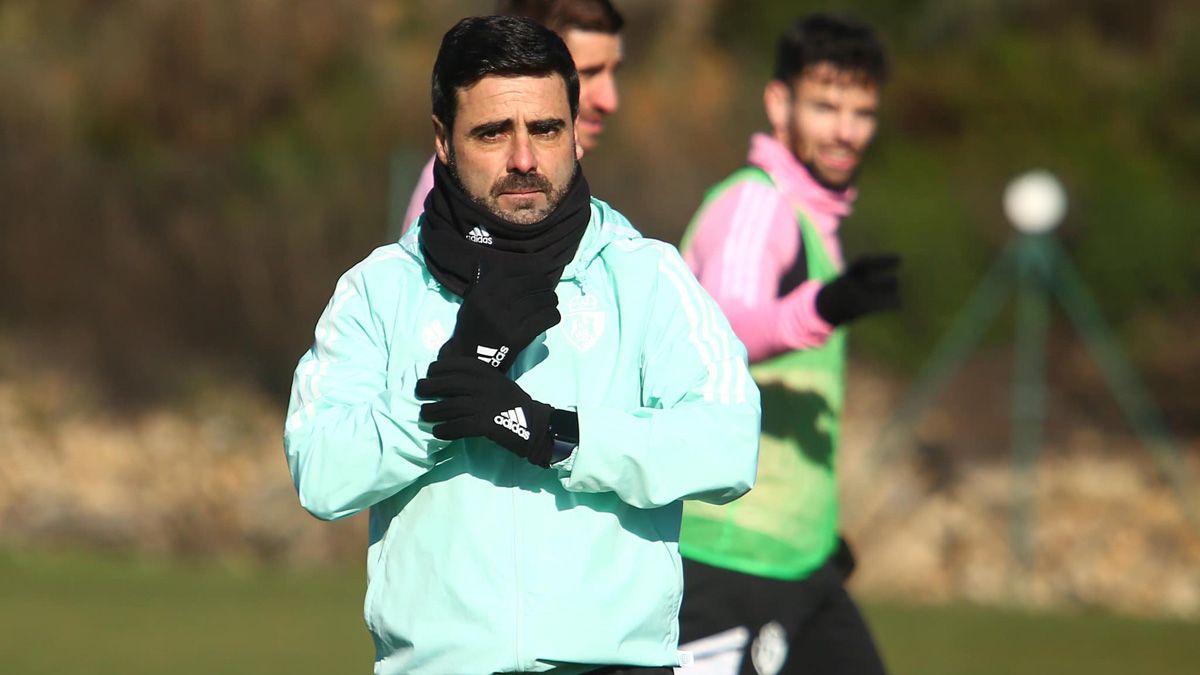 David Gallego, durante un entrenamiento esta semana en el anexo. | SDP