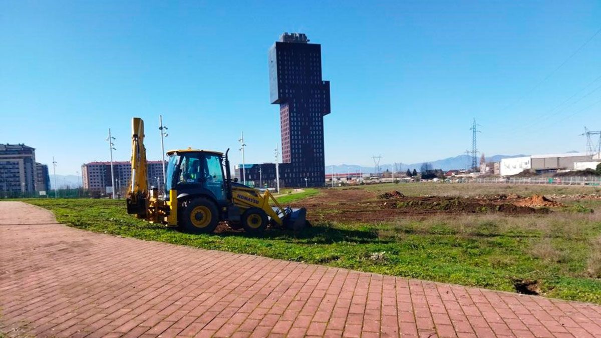 Espacio que se está acondicionando para realizar actividades multitudinarias.