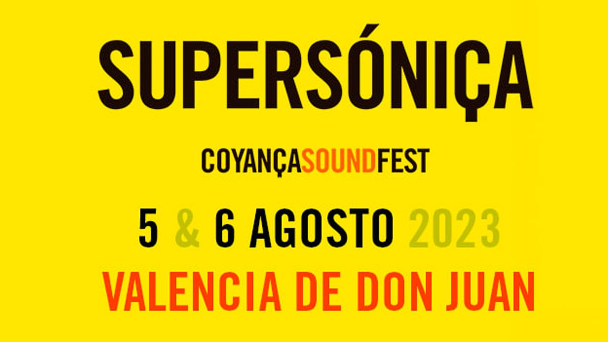 Cartel genérico del festival Supersóniça.