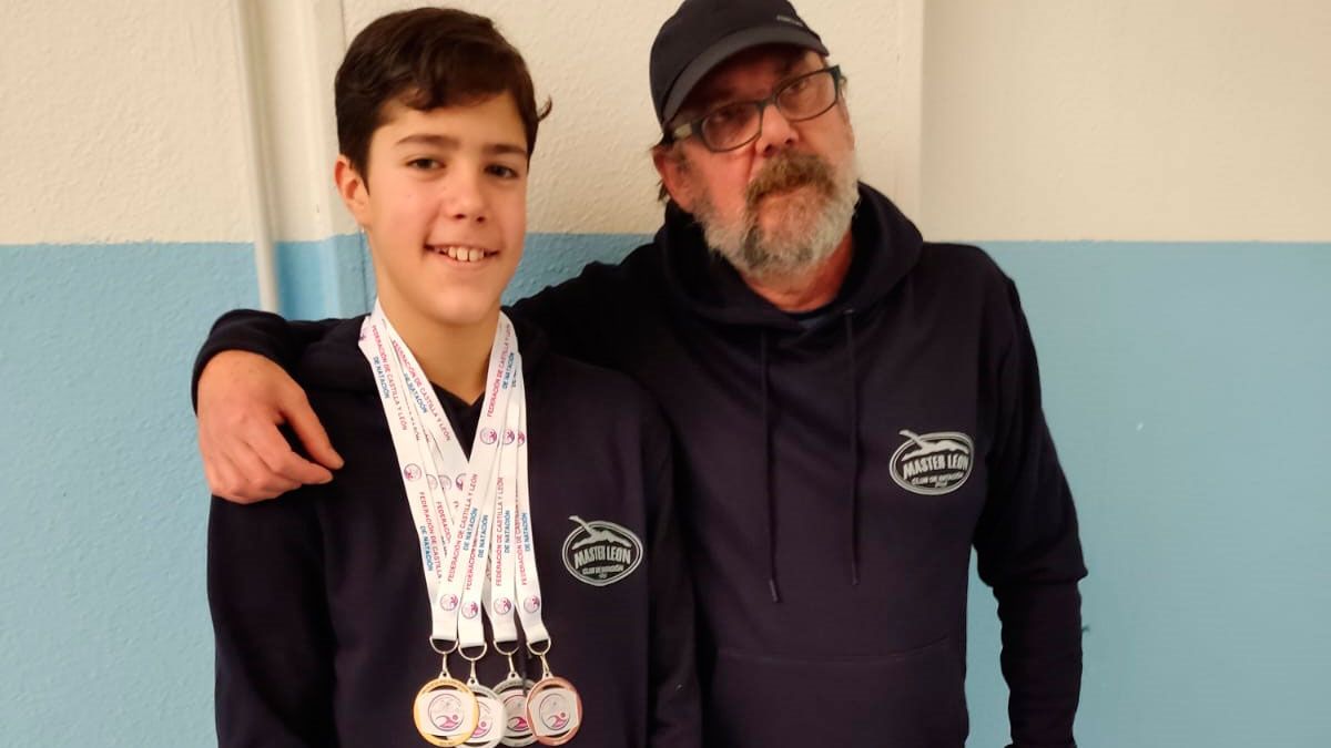 David, con sus 4 medallas. | L.N.C. David, con sus 4 medallas. | L.N.C.