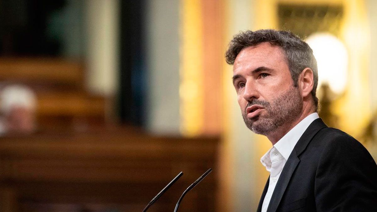 El diputado del Grupo Parlamentario Ciudadanos, Guillermo Díaz, en su intervención.