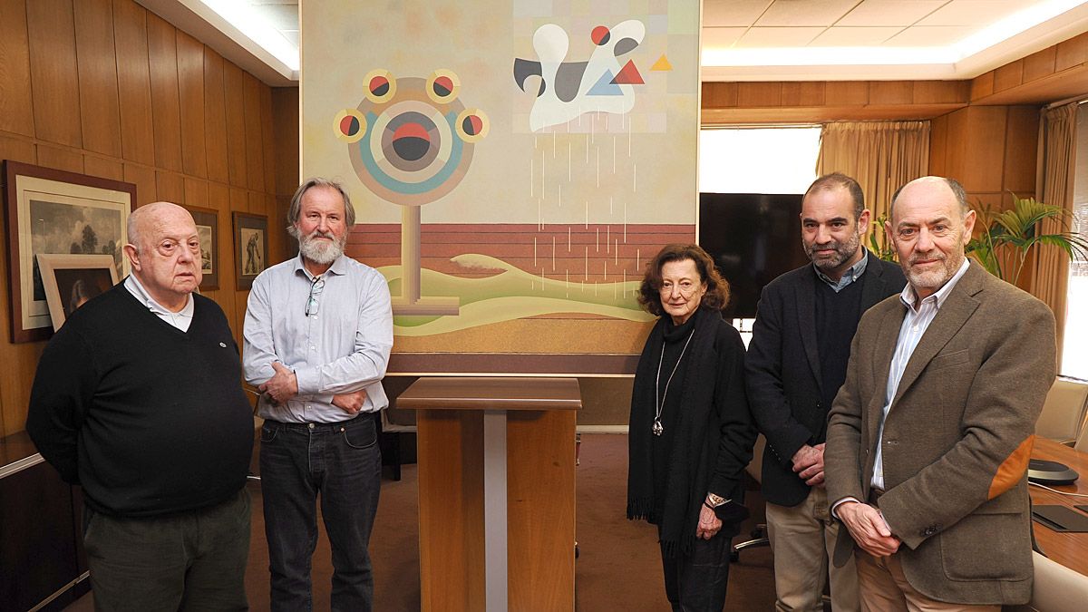 Fernando Zamanillo, Cveto Marsic, Rosina Gómez, Javier Hontoria, miembros del jurado, y Jesús Posadas, presidente de Acor.