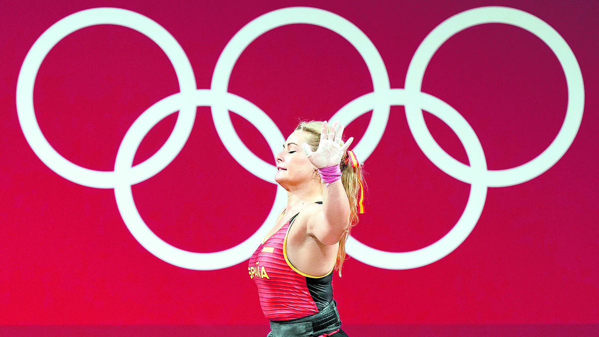 Lydia Valentín, durante su competición en Tokio 2020. | COE