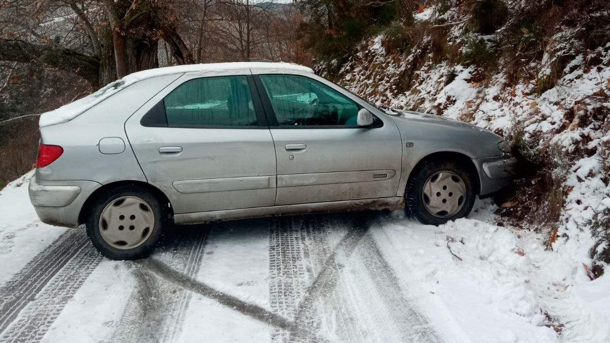 Estado en el que quedó el vehículo tras el accidente.