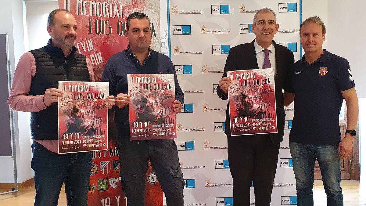 Presentación del Torneo solidario en el Ayuntamiento de León. | L.N.C.