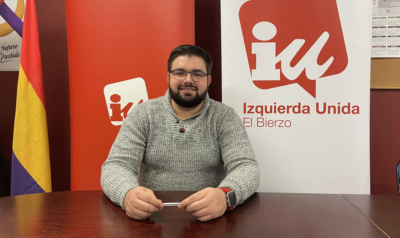 El coordinador de Izquierda Unida en Ponferrada, Iván Fernández. | Javier Fernández