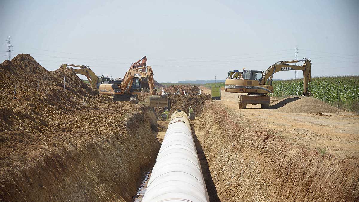 Las obras de modernización del regadío se esperaban para el mes de abril. 