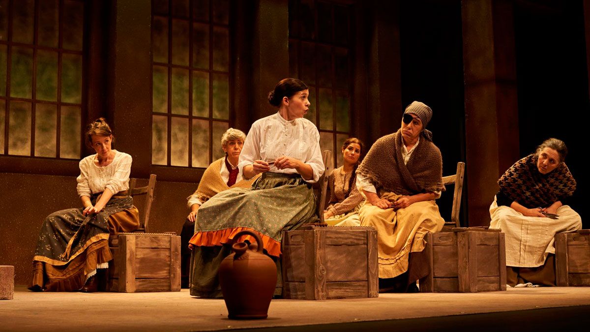 Una de las escenas de la obra. Una de las escenas de la obra.