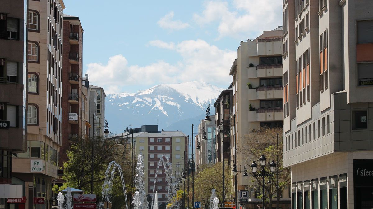 Imagen del centro de Ponferrada. Imagen del centro de Ponferrada.