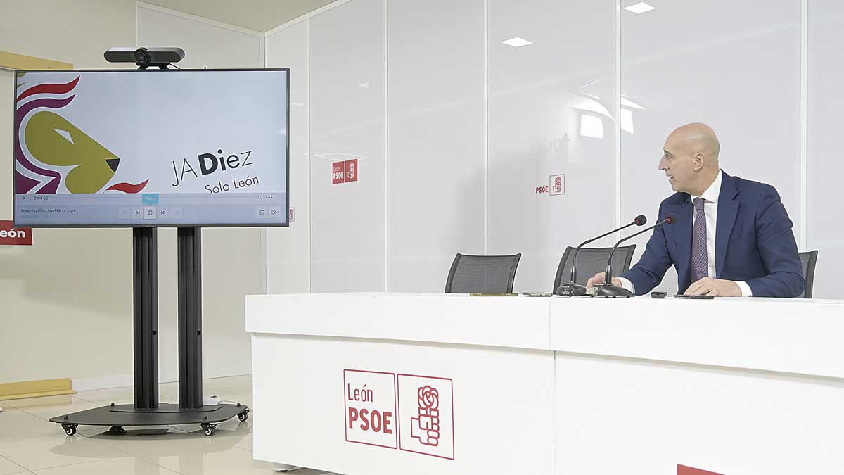 Presentación de la imagen y lema de campaña de Diez. | JESÚS F. SALVADORES
