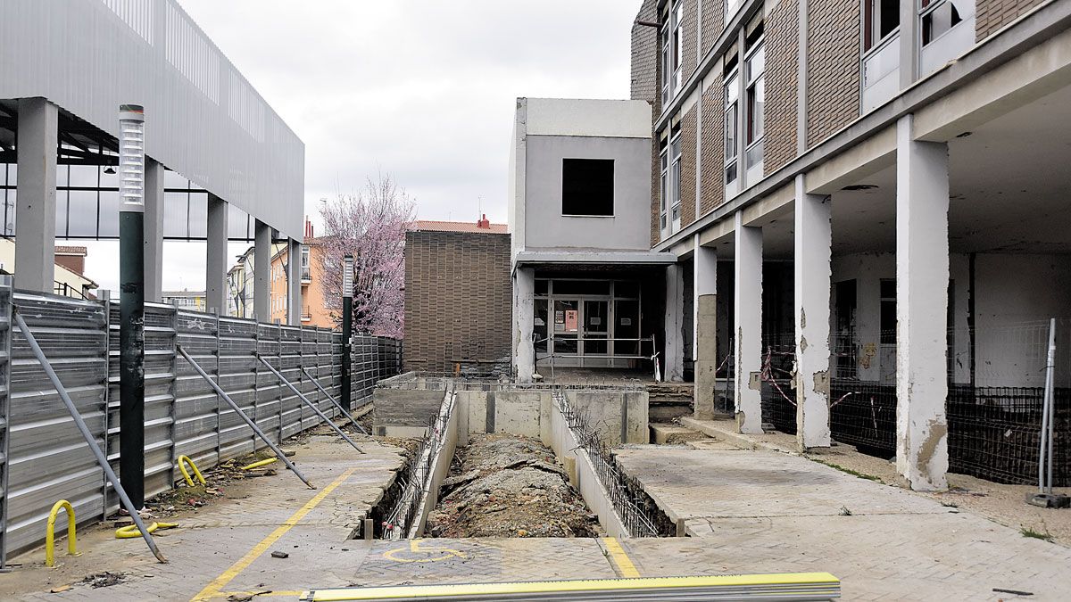 Las obras del centro de salud de Pinilla en una imagen de archivo. | SAÚL ARÉN