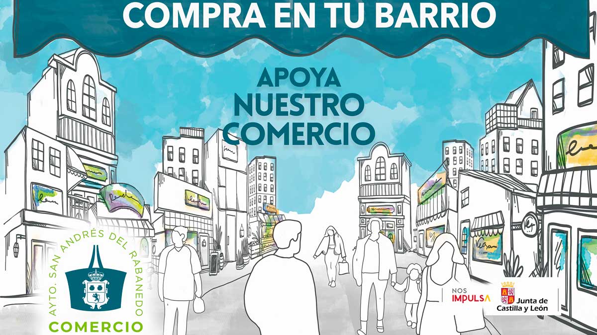 Cartel de la campaña de comercio local iniciada por el Ayuntamiento de San Andrés | L.N.C.