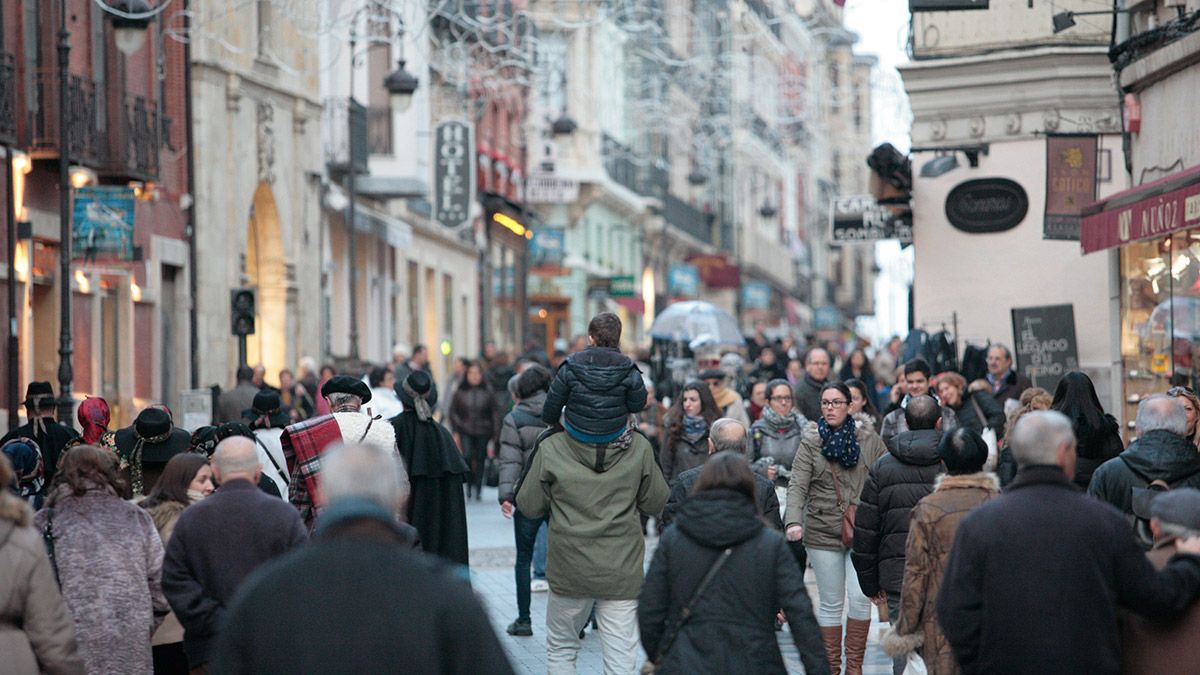 Imagen de la calle Ancha durante el mes de diciembre del año pasado. | DANIEL MARTÍN