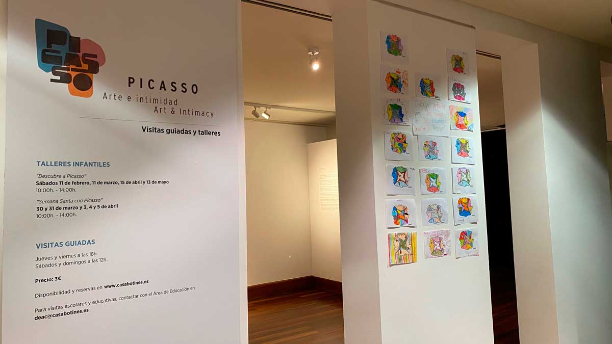 Mural de la exposición 'Picasso. Arte e intimidad'. | L.N.C.