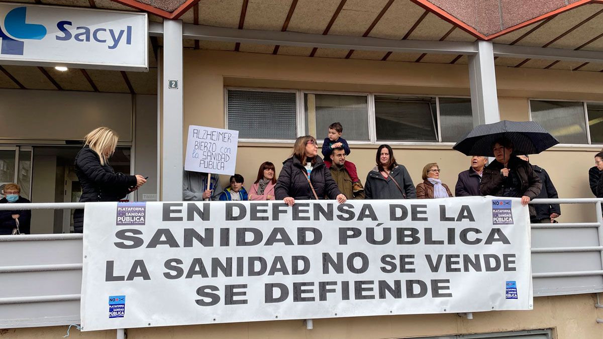 Centro de Atención Continuada, en Pico Tuerto, en una movilización anterior.