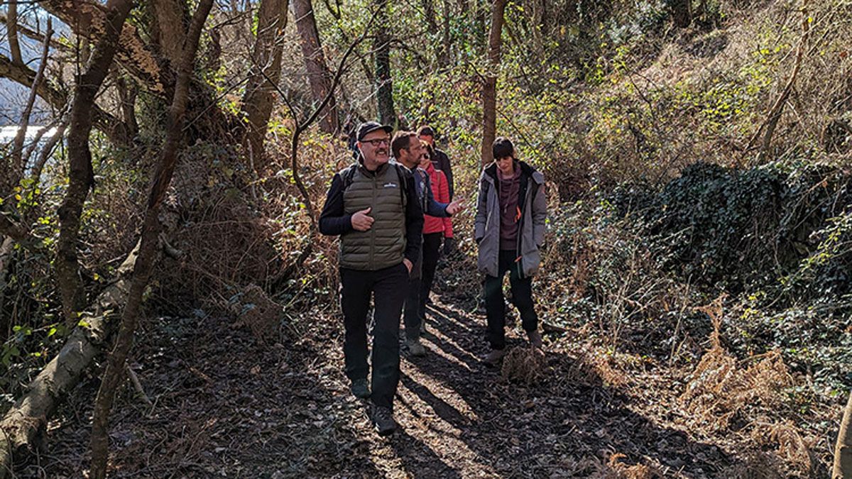 Una de las rutas dentro de los talleres con los que se ha empezado a dar forma al proyecto. | A.V.