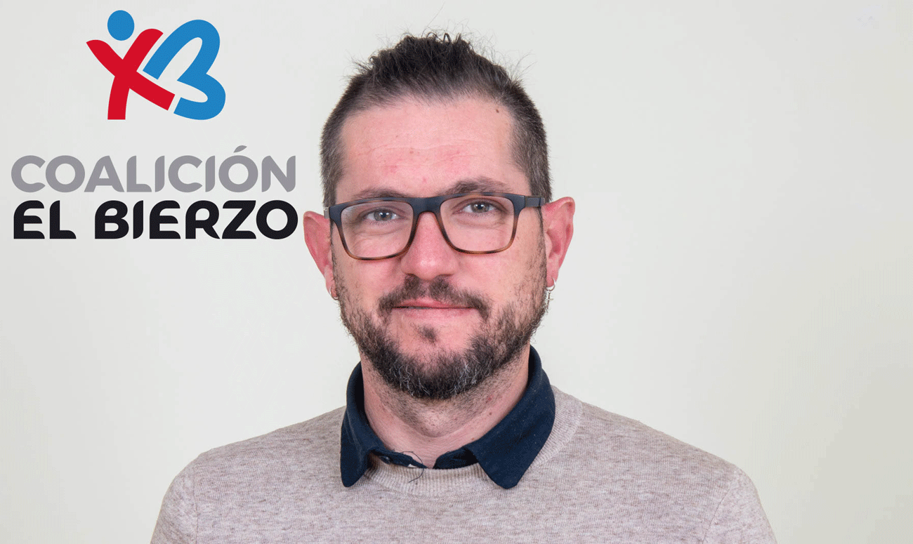 David García, candidato de CB en Carracedelo. David García, candidato de CB en Carracedelo.