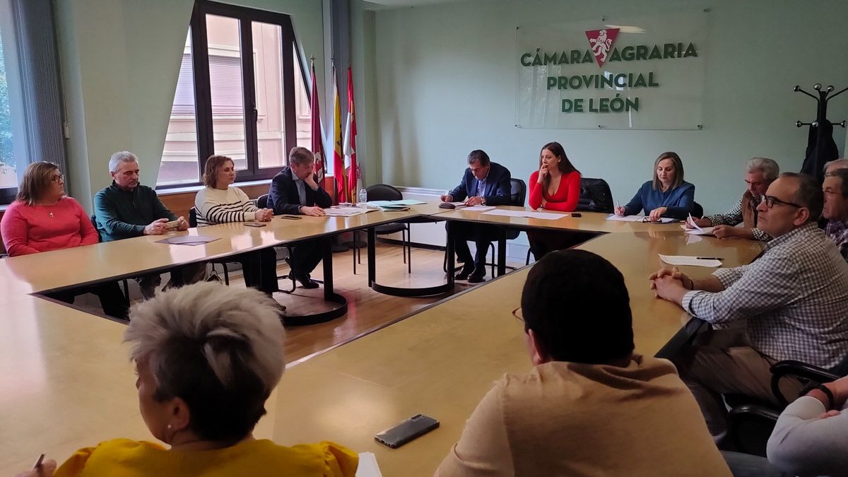 Un instante de la constitución de la Cámara Agraria Provincial de León durante este miércoles. | L.N.C.