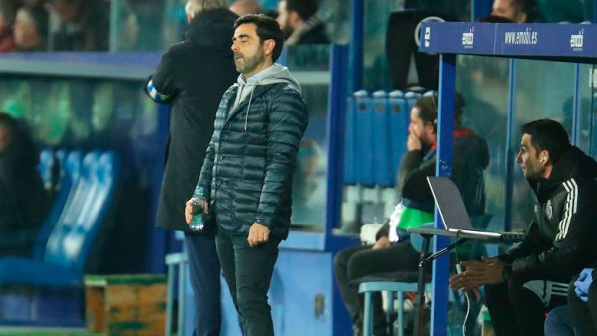 Gallego se lamenta tras una ocasión durante el partido frente al Alavés. | LALIGA