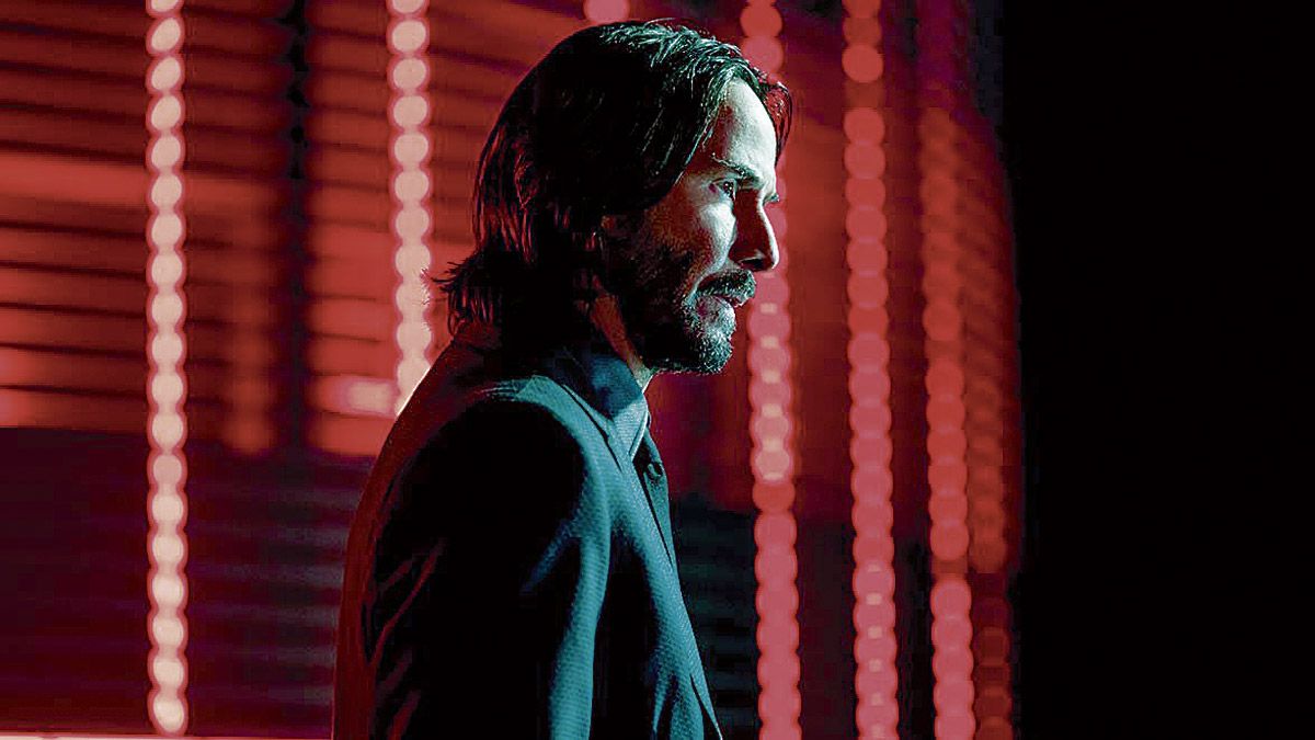 Keanu Reeves en su personaje de acción para la cuarta entrega de la franquicia ‘John Wick’.