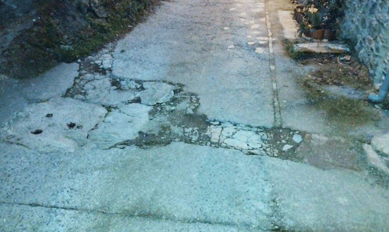 Socavón en Orbanajo al que hace referencia Ferreiro. Socavón en Orbanajo al que hace referencia Ferreiro.