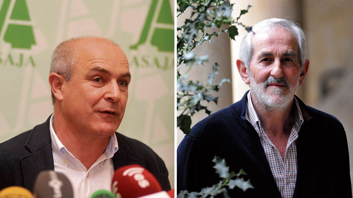 José Antonio Turrado (Asaja) y Matías Llorente (Ugal-UPA). | L.N.C.