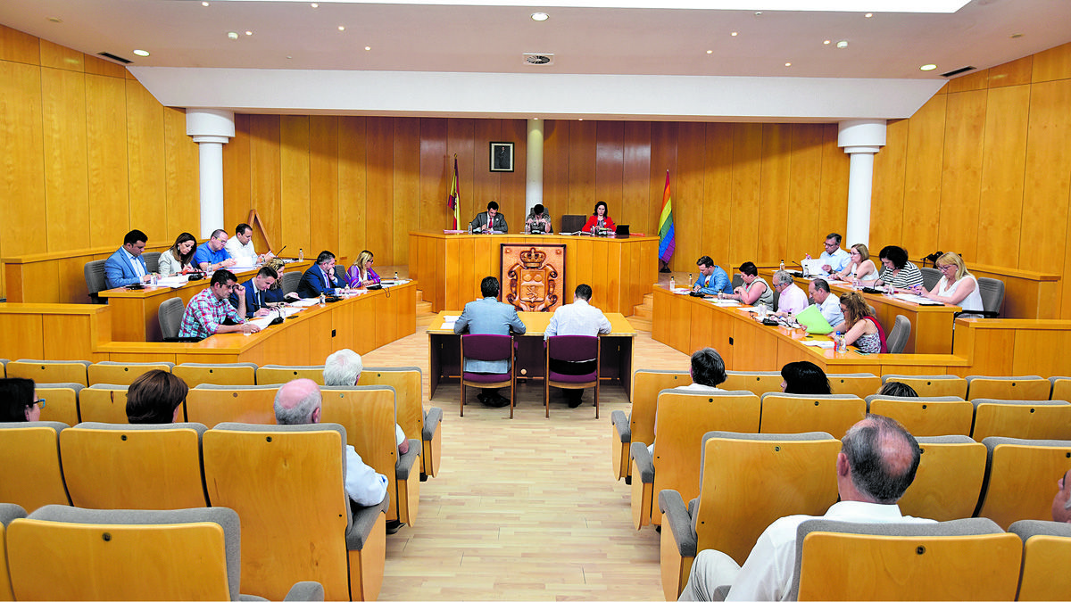 Imagen del salón de plenos del Ayuntamiento de San Andrés. | SAÚL ARÉN