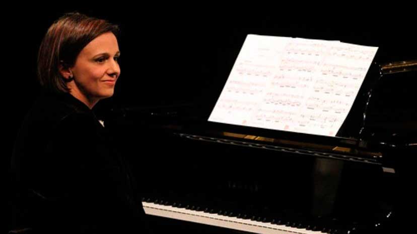 La pianista de Llamas de la Ribera, Raquel Sutil. | L.N.C.