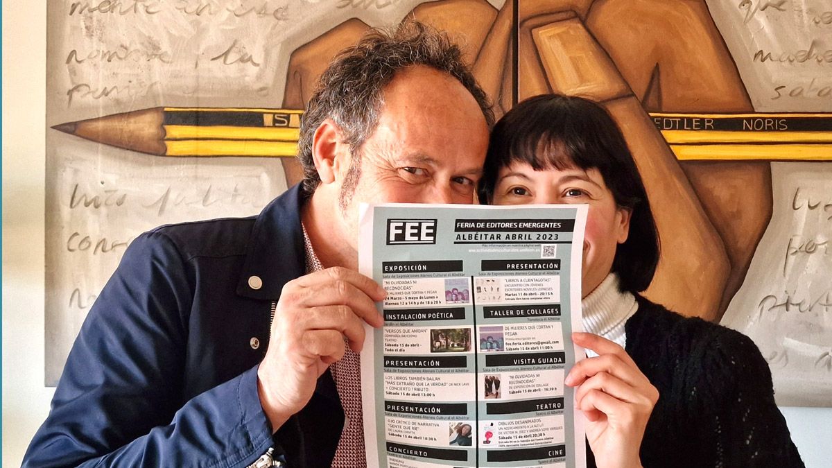 Héctor Escobar y Magali Labarta son los organizadores de la Feria de Editores Emergentes. | FEE