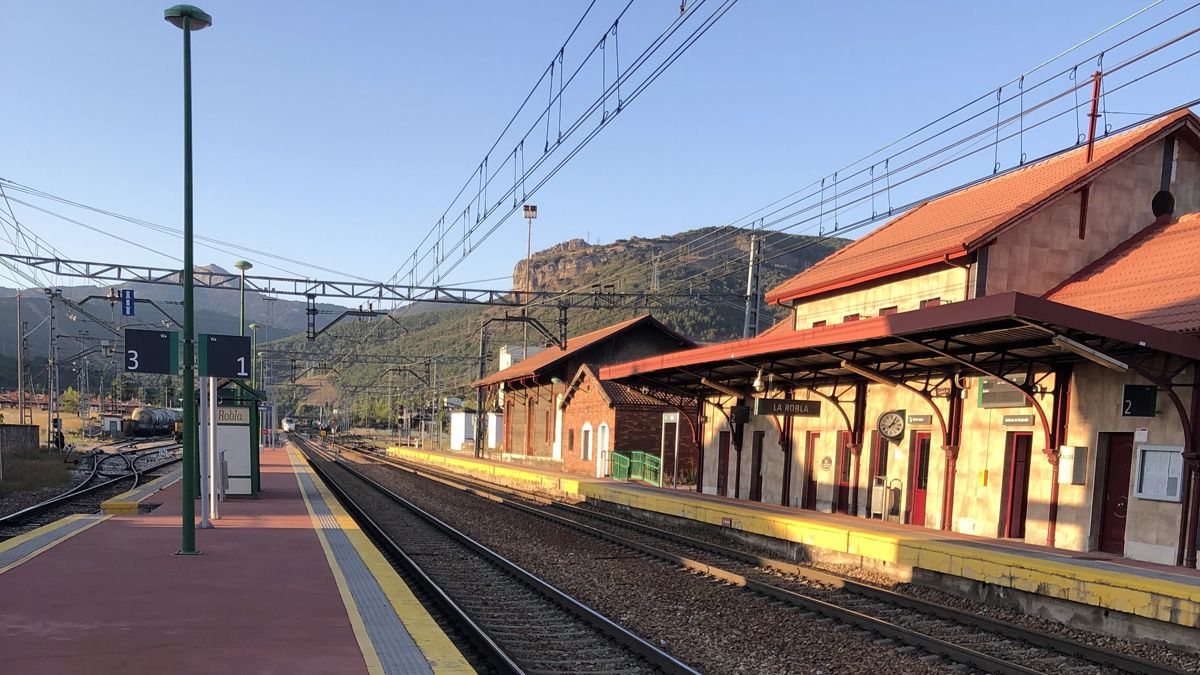 Vías del tren a su paso por una estación. | ADIF