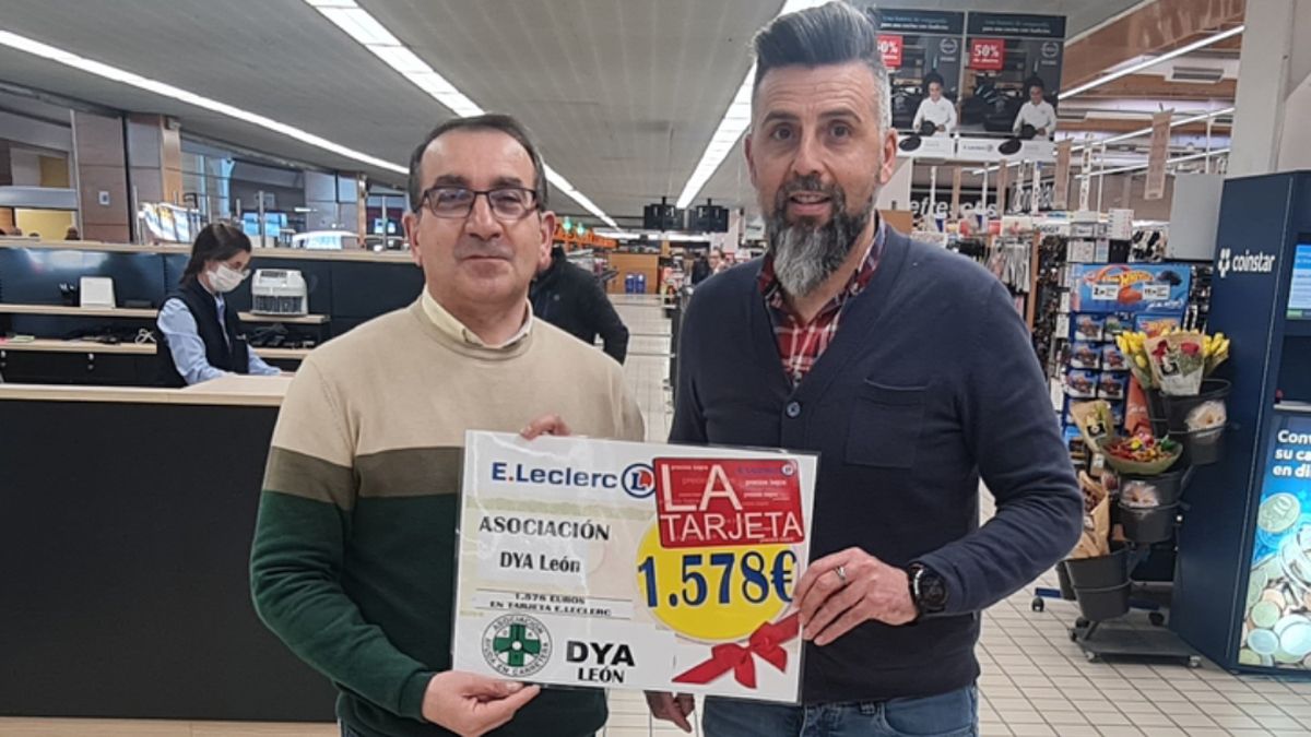 E.Leclerc aportó 300 euros adicionales a los 1.578 que se recaudaron en sus líneas de caja. | L.N.C.