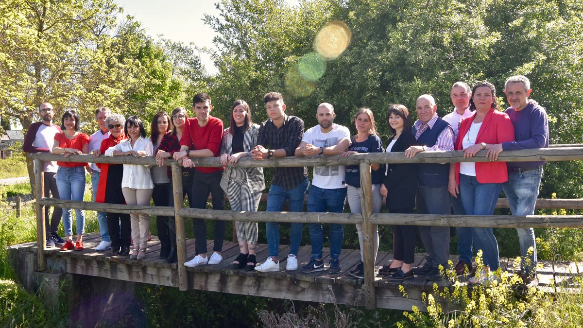 Candidatura de las anteriores elecciones, en las que aparecía la actual alcaldesa.