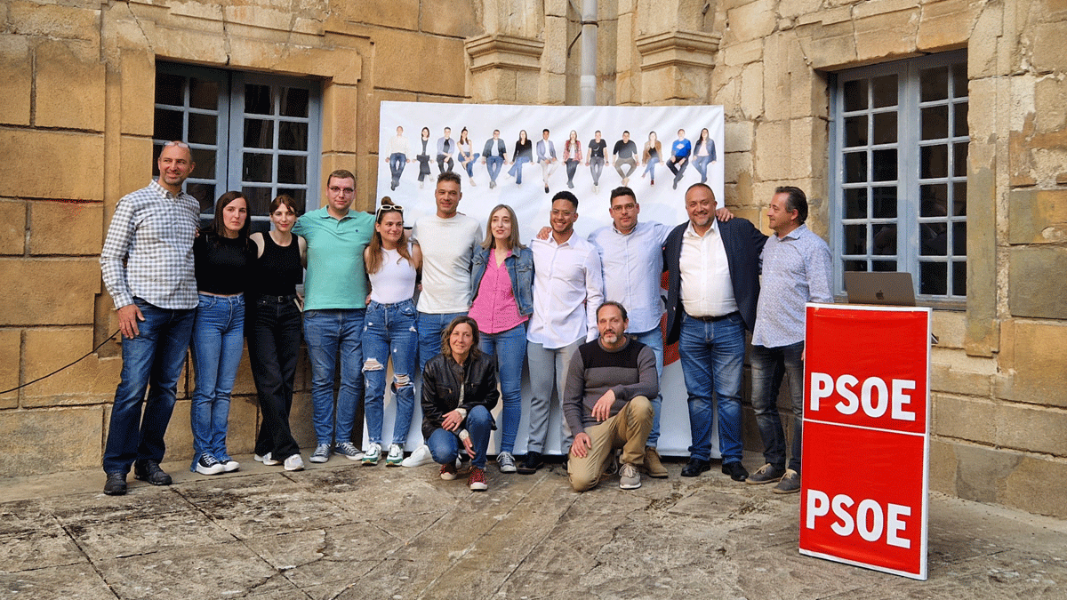 Candidatura del PSOE en Villafranca del Bierzo.