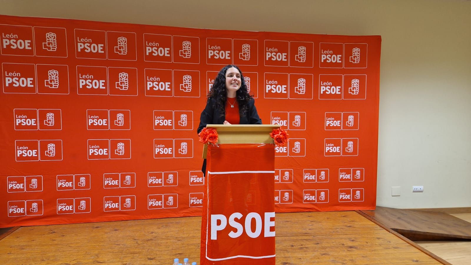 Laura Fernández en su presentación.