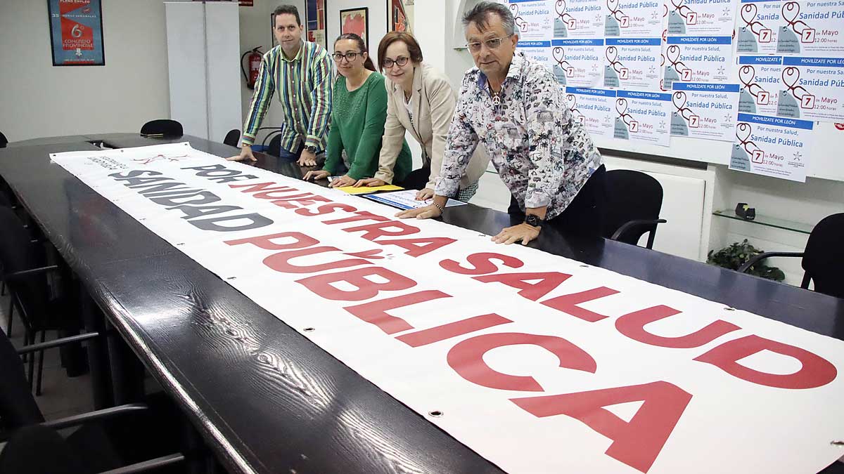 Presentación de la manifestación de este domingo. | PEIO GARCÍA (ICAL)