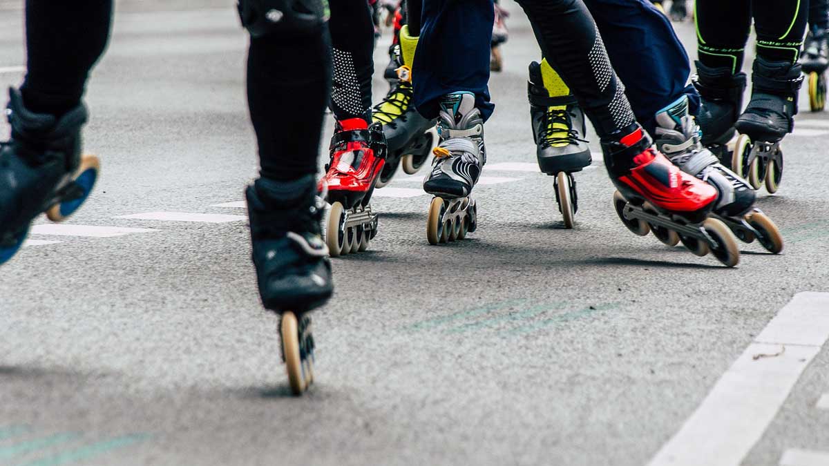 Patinaje en línea en una imagen de archivo. | L.N.C.