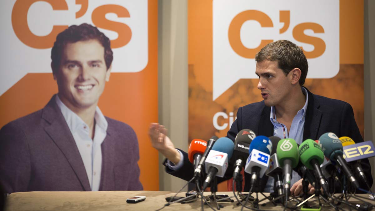 Albert Rivera, este domingo en Ávila, donde se réune la ejecutiva nacional de Ciudadanos. | ICAL